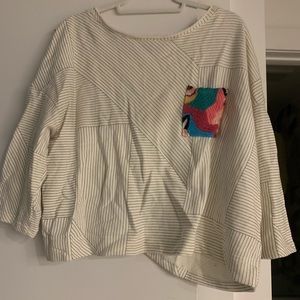 Anthropologie short sleeve sweater